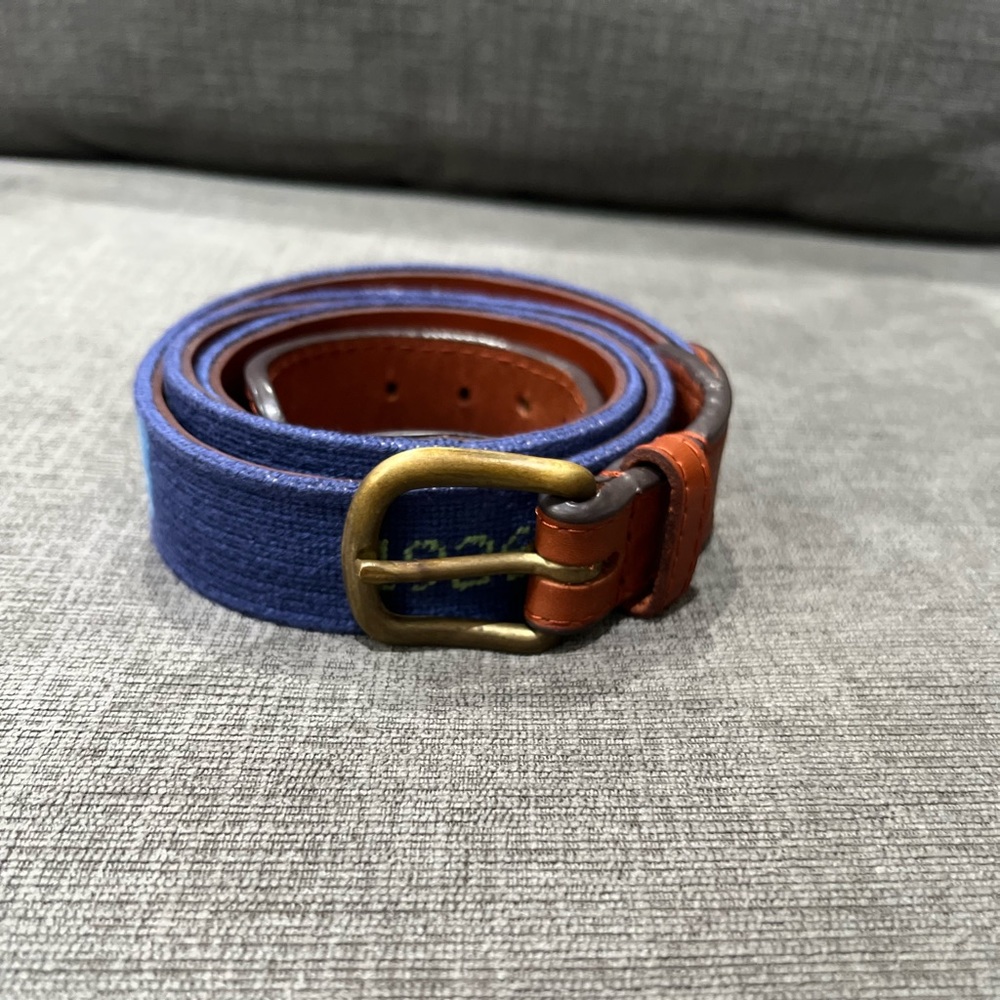 Smathers & Branson Needlepoint Belt 38